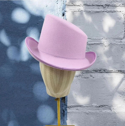 New High Quality Man Fedora Unisex Gentleman Cosplay Derby Bowler Hat British Shape Hat Autumn Magic Hat Feather Accessories Good Vibrations