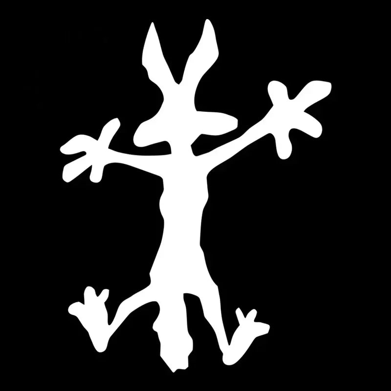 Car Sticker Sly Coyote Waterproof Auto Decors on Car Body Bumper Rear Window Laptop Vinyl Decals Good Vibrations
