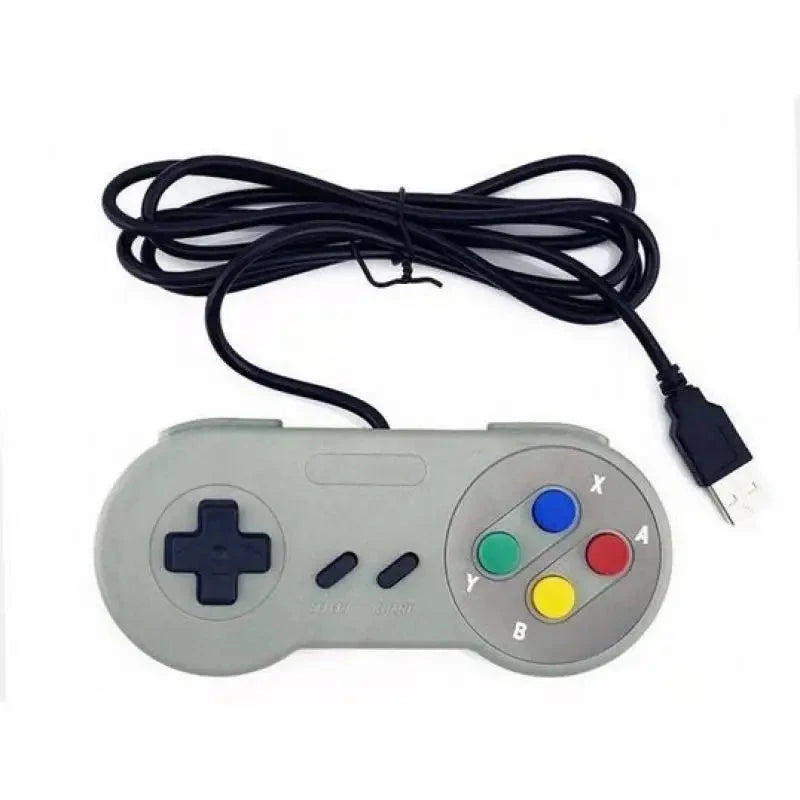 SNES/SFC Classic Controller Wired Gamepad Control 16-bit Retro Entertainment System Video Game Console Gaming Joypad Accessories Good Vibrations