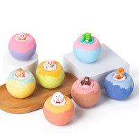 Inside Surprise Bubble Bath Fizzies Vegan Essential Oil Spa 1pcs Bath Bombs For Kids With Toys Good Vibrations