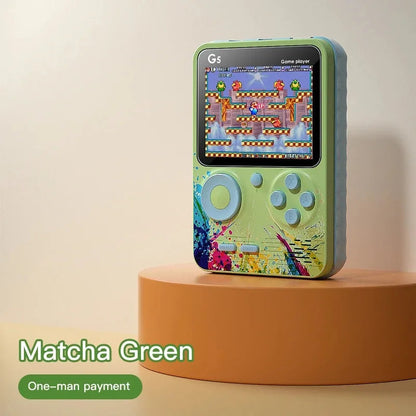 500 Games Mini Handheld Game Console Built-in Classic Retro G5 Player Support TV Out With Gamepad Kids Adults Christmas Gift Good Vibrations
