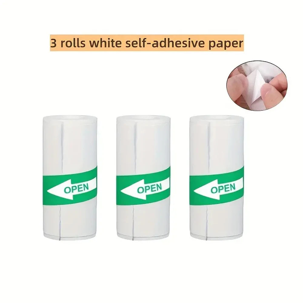 Mini HD Portable Label Thermal Printer Endurance Bluetooth Printer for Student Error Title Note Wrong Pocket Inkless Printing Good Vibrations