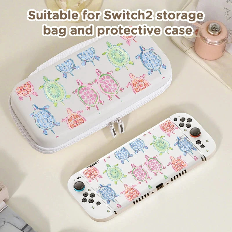 for Switch2 protective case and storage bag, scratch-resistant and drop-resistant, can store game consoles and accessories Good Vibrations