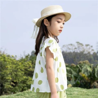 Children's Clothing 7 To 12 Years Child Summer Set 4 Girl Clothes Sets Kids Girls Teenagers T-shirt 10 Old Top Bottom 8 14 Year Good Vibrations