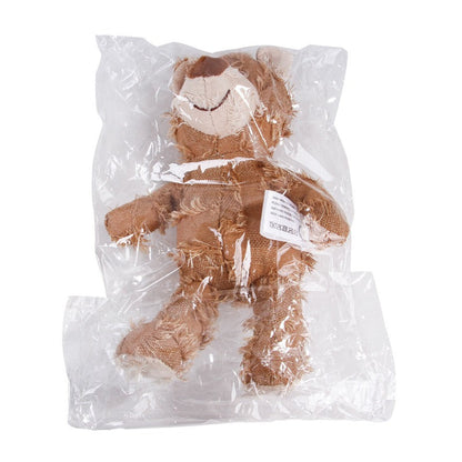 Pet Teddy Bear Soundmaking Toy Plush Interactive Dog Toys Grinding Cleaning Teeth Anti Bite Abreact Plaything Bear Pets Supplies Good Vibrations