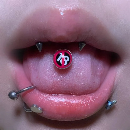 Tongue Nail Jewelry Anti Allergy Short Rod Tongue Ring Tongue Nail Spice Girl Human Body Piercing Jewelry Good Vibrations
