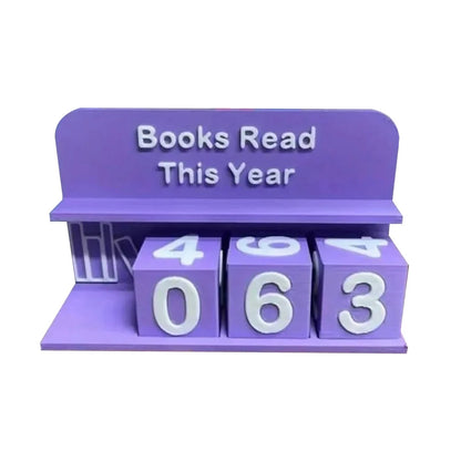 Books Read This Year Counting Ornaments 3D Printed Book Read Tracker Library Decor Ornament for Teachers Writers Library Lovers Good Vibrations