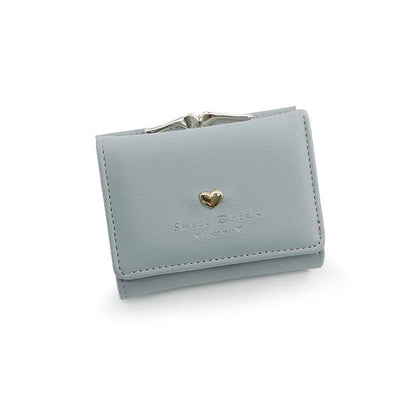 New Mini Short Women Wallets High Quality Coin Pocket Luxury Female Purses Card Holder Photo Holder Cute Wallet For Girls Good Vibrations