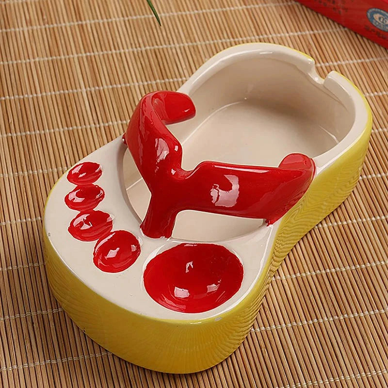 Lovely Flip Flops Ketchup Soy Sauce Dipper Portable Ceramic Salad Saucer Dipping Bowl Cute Mini Snacks Plate Seasoning Container Good Vibrations