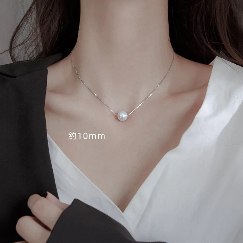 925 Sterling Silver AAA Zircon Necklace Chain High Quality Fashion Jewelry For Women Men Wedding Birthday Party Gift Good Vibrations