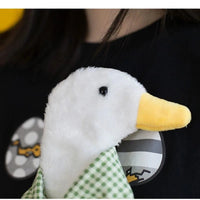 1 Pc Cute Simulation Duck Shoulder Bag Crossbody Plush Big Goose Backpack Purses and Handbags Crossbody Bags for Women Good Vibrations