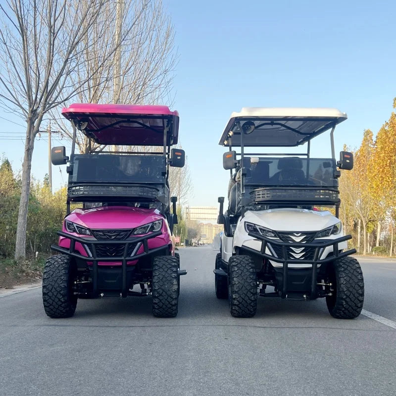 2/4/6/8 Seats Hunting Golf Cart Street Legal Electric off Road Golf Carts Car Buggy Golf Scooter Gocart Good Vibrations