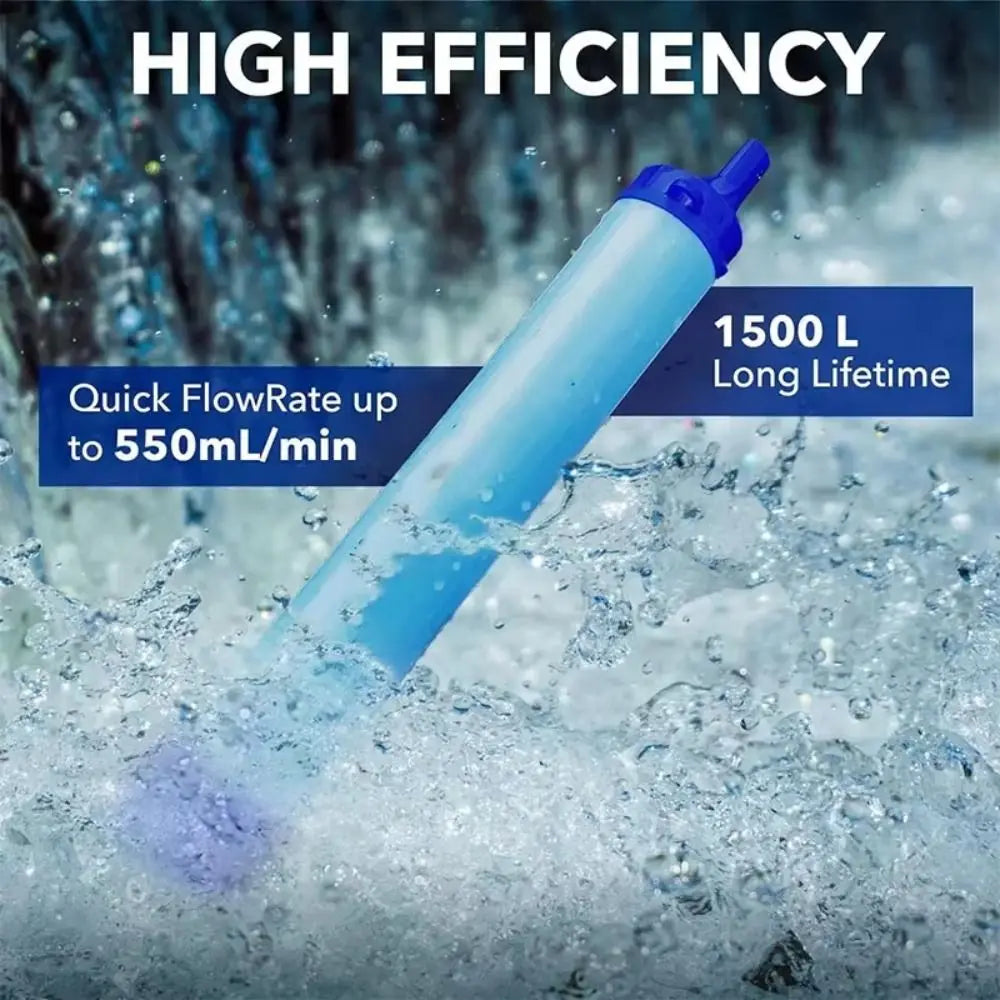Mini Mini Water Filter Straw Straw Purifier Purification Water Filter Portable Survival Drinking Water Filtering Straw Emergency Good Vibrations