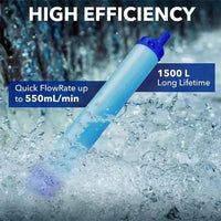 Mini Mini Water Filter Straw Straw Purifier Purification Water Filter Portable Survival Drinking Water Filtering Straw Emergency Good Vibrations