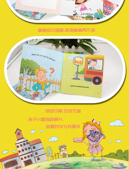 60 Books/Set Children's English Early Learning Picture Book Graded Reading Storybook Enlightenment Cognitive Tale Bedtime Story Good Vibrations