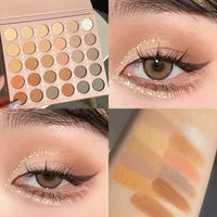 30 Colors Eyeshadow Palette Matte & Pearl Finishes Multicolor Eye Shadow Disc for Daily Makeup Professional Beginner Friendly Good Vibrations
