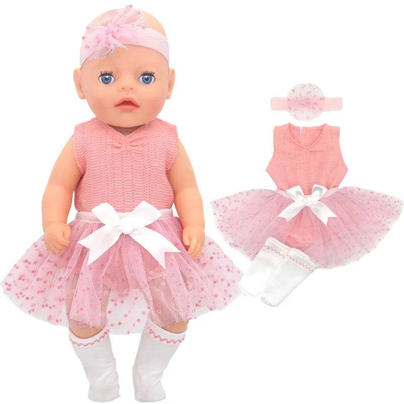 36cm Reborn Baby Doll Clothes 14 Inch Doll Outfit Rompers Toys Wears Good Vibrations