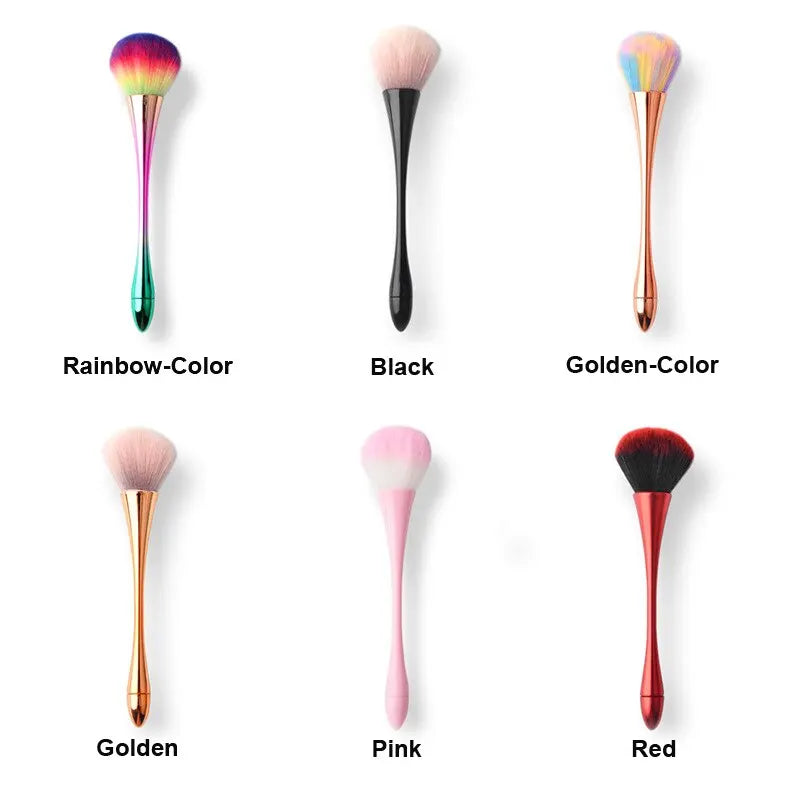 6 Styles Gold Powder Brush Professional Nail Art Make Up Brush Large Cosmetic Face Cont Cosmetic Face Cont Brocha Colorete Tools Good Vibrations