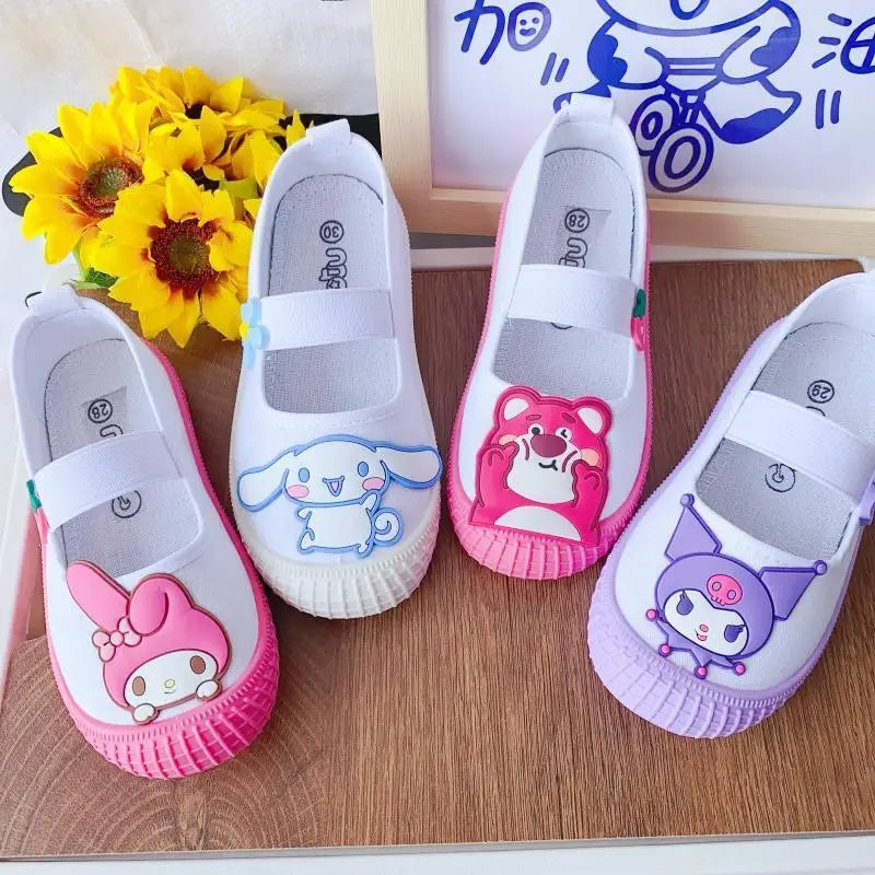 Sanrio series Kuromi My melody girl cute fashion cartoon creative exquisite comfortable soft sole casual sports canvas shoes Good Vibrations
