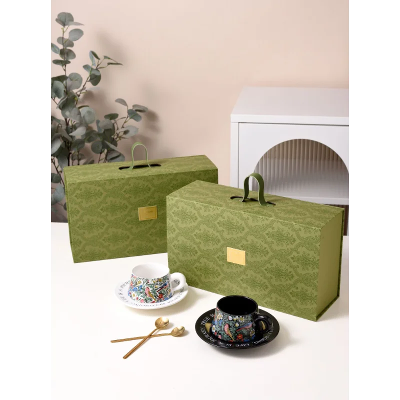 Coffee Cup Set Gift Box Packaging Opening Event Anniversary Company Gift Souvenir Water Cup Set Good Vibrations