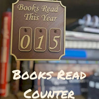 Hanging Bookshelf Counter Books Read This Year Personalized Reading Counter Bookish Decor Bookshelf Sign Reading Plan Management Good Vibrations