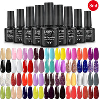 Nail Gel Polish 36 Color Gel Nail Polish Semi Permanent Gel Vernis Base Top Coat Nail Art Manicure Soak Off LED UV Gel Varnishes Good Vibrations