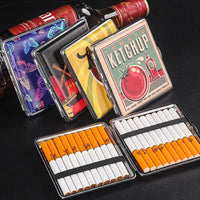 Fashion Cigarette Case 20 Pack Portable Leather Cigarette Holder Creative Personality Coarse Cigarette Storage Box Good Vibrations Adult Super Store