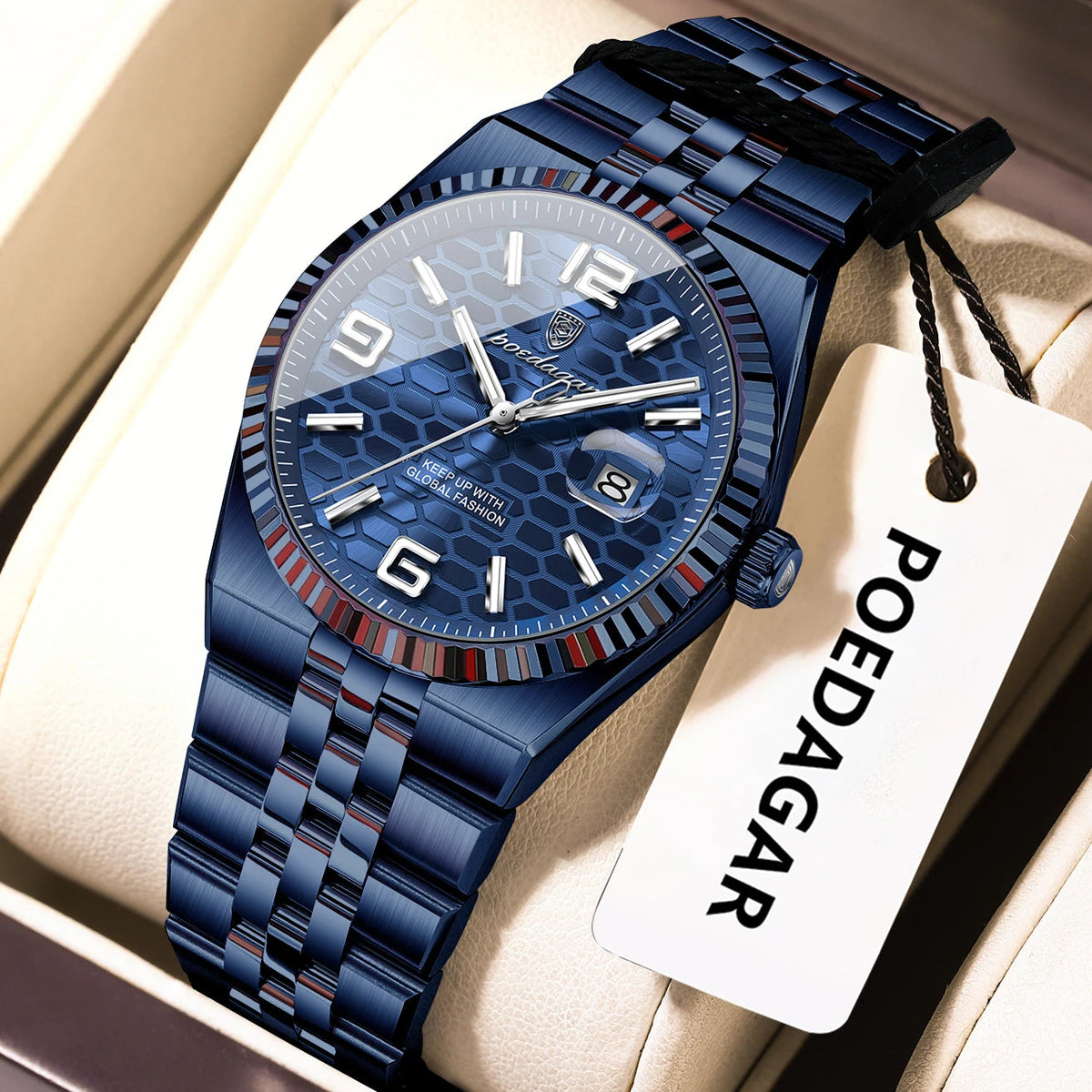 POEDAGAR Elegant Women's Watches High Quality Luxury Watch For Ladies Luminous Waterproof Date Women Quartz WristWatch Reloj+Box Good Vibrations