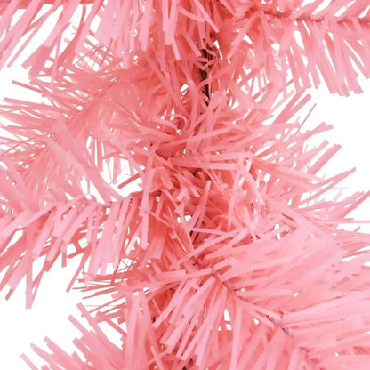 66 ft Pink Christmas Garland with LED Lights Festive Wreath Decorations Good Vibrations
