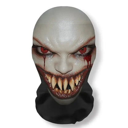 Halloween Ghost Face 3D Mask Balaclava Full Face Elastic Mesh Breathable Skull Headcovers Horror Party Halloween Cosplay Props Good Vibrations