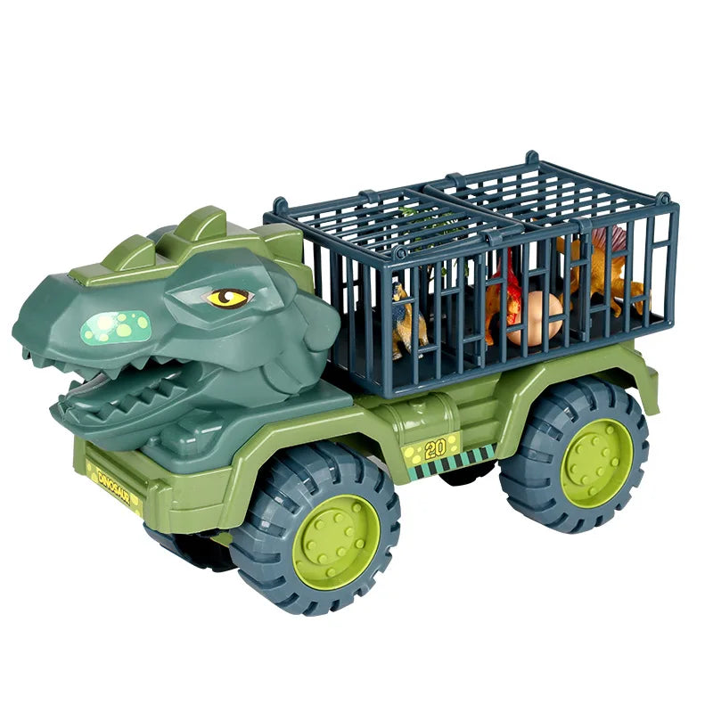 Dinosaur Transport Engineering Truck, Tyrannosaurus Rex Toy Vehicle, , Dinosaur Eggs, Children's Toy Vehicle Good Vibrations