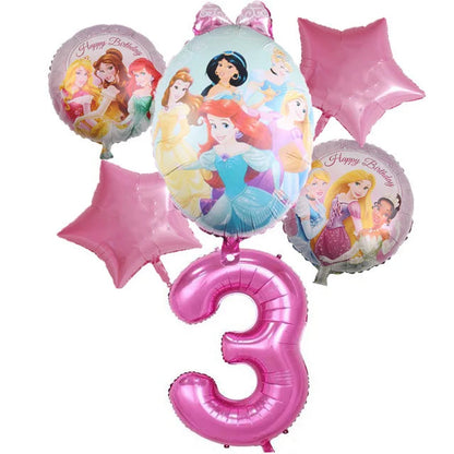 Princess Party Decorations Kids Girls Birthday Supplies Include Paper Cup Plate Napkin Balloon Banner Tablecloth Cake Topper Good Vibrations