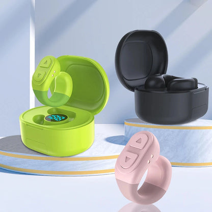 For TikTok Scrolling Ring Remote Page Turner Clicker Kindle App For TIK Tok Ring with Stand Bluetooth-Compatible for IPhone Ipad Good Vibrations