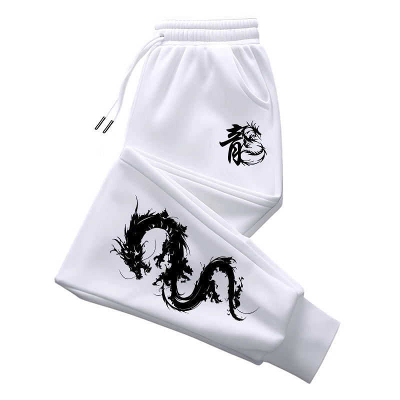 Chinese Dragon Tracksuit Hooded Sweatshirt Sweatpants City Vibe Hoodie 2 Piece Set Autumn Winter Men's Daily Casual Sport Outfit Good Vibrations