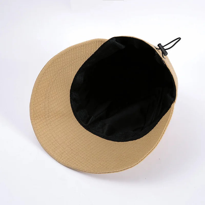 Women's Solid Color Bucket Hat, Sunscreen Outdoor Sports Casual Bucket Hat, Ideal Choice For Gifts Good Vibrations