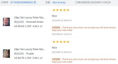 Pink French Style Fake Nails Pink Gradient Press on Nails Sweet Girls Charms Manicure Square Head Ballerina False Nails Patches Good Vibrations