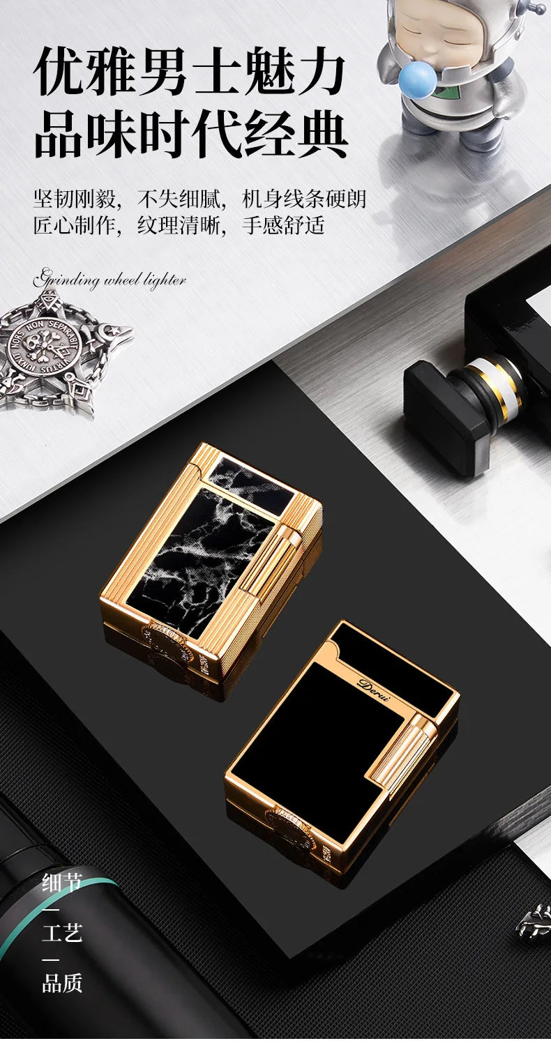 Metal Stripe Loud Lighter Unusual Lighters Cigarette Lighter Creative Wheel Lighter Butane Gas Lighter Open Fire Square Lighter Good Vibrations Adult Super Store