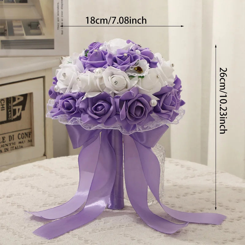 Elegant Wedding Bridal Bouquet, Romantic Floral Design, Perfect for Various Wedding Themes, Essential for Your Special Day! Good Vibrations