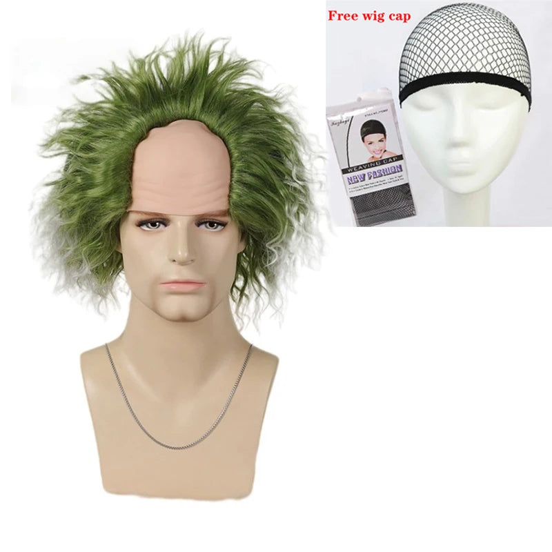 Men's Adult Halloween Costume Black and White Striped Suit Shirt and Tie Scary Costumes Spooky Beetla Halloween Cosplay Outfits Good Vibrations