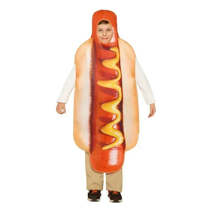 Halloween Cos Costumes Costumes for Adult Kids Funny Food Sausage Adult Child Unisex One-Piece Costume Carnival Jumpsuit Good Vibrations