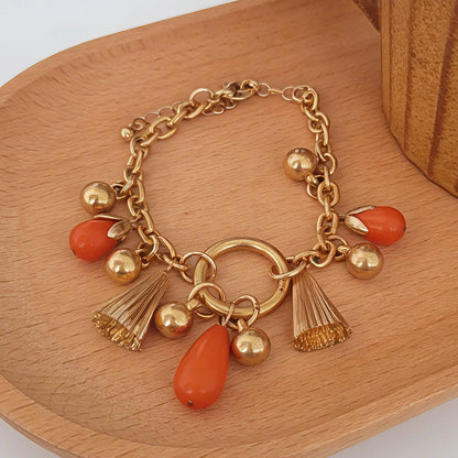 Vibrant Tassel & Bead Set Statement Accessory Ideal For Brunch Date Stylish Outfits To Add Effortless Charm With Dimensional Good Vibrations