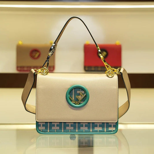 Classic Designer Leather Tote Bag Women's Crossbody Shoulder Handbag Ladies Vintage Style Purse Good Vibrations