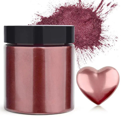 50g Shimmer Metallic Gold Silver Color Pigment Pearlescent Colorant Pearl Pigment Dye UV Resin Epoxy Colour Jewelry Making Good Vibrations