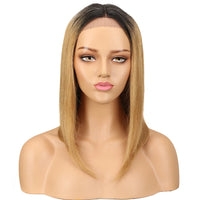 Sleek Lace Human Hair Wigs For Women Straight Bob Brazilian Hair Wigs Long Brown Red Colored T Part Lace Wigs Real Woman Wigs Good Vibrations
