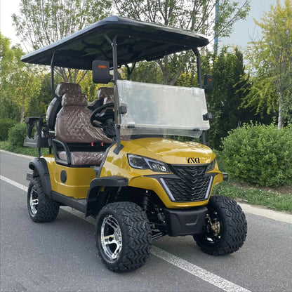 Factory ODM high-end 4-seater electric golf cart, amusement park reception vehicle, electric stroller, beach buggy Good Vibrations