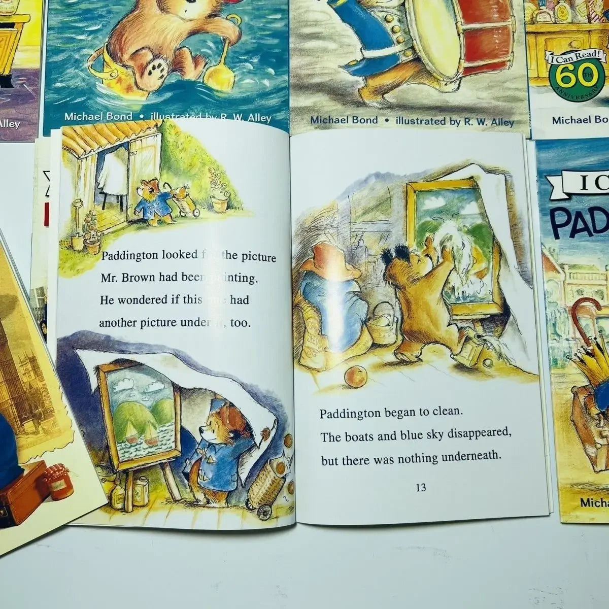 8 Books/set English Picture Book I Can Read Paddington Cartoon Storybook Kids Early Education Children's Learning Book Add Audio Good Vibrations