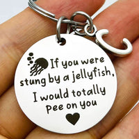 Funny Friendship Gifts for Women Men Friends Sisters True Friends Jewelry Gift Sister Gifts If You Were Stung By A Jellyfish Good Vibrations