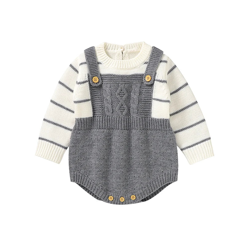Baby Bodysuits Long Sleeve Spring Autumn Outwear Newborn Boy Girl Knitted Onesie Winter One Pieces Toddler Infant Unisex Clothes Good Vibrations