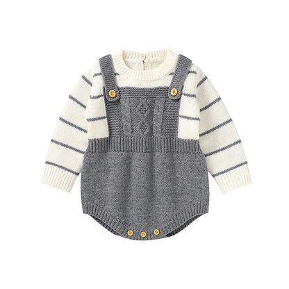 Baby Bodysuits Long Sleeve Spring Autumn Outwear Newborn Boy Girl Knitted Onesie Winter One Pieces Toddler Infant Unisex Clothes Good Vibrations
