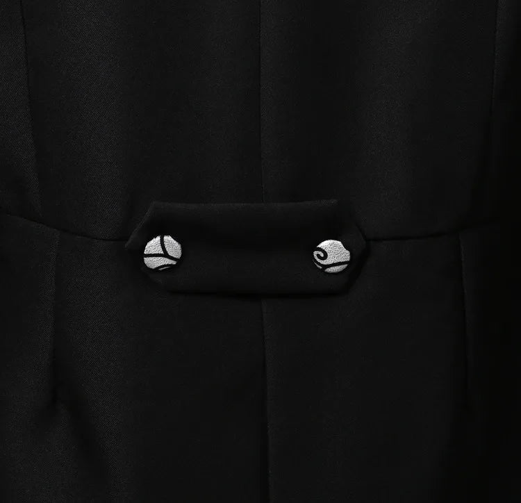 2024  Bent Flower Red/black /white Men's Dress Tuxedo Set Two-pieces,magician's Stage Performance, Conductor's Blazer Jacket Good Vibrations